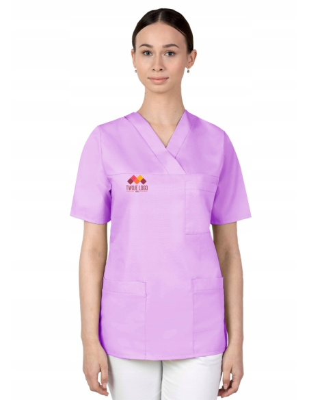 Bluza damska kosmetycznamedyczna firmowa z HAFTEM TWOIM LOGO NAPISEM
