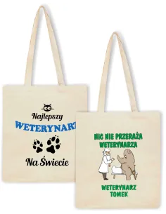 Eko Torba Nadrukiem Prezent Weterynarza Personalizowany