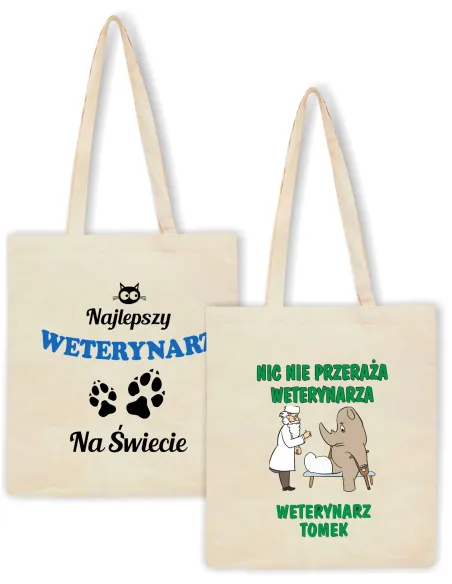 Eko Torba Nadrukiem Prezent Weterynarza Personalizowany