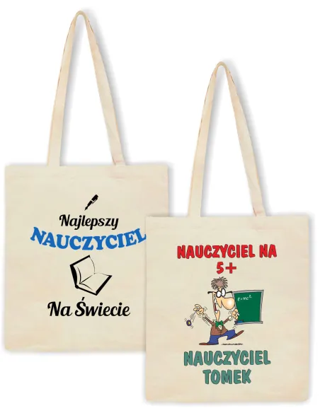 Eko Torba Nadrukiem Prezent Nauczyciela dla Nauczyciela