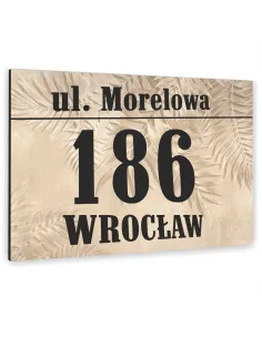 Tabliczka 40x30cm Numer Budynek Dom Aluminium Kolorowy