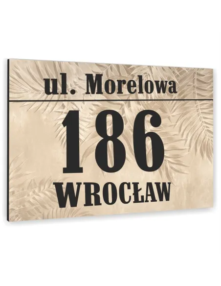 Tabliczka 40x30cm Numer Budynek Dom Aluminium Kolorowy