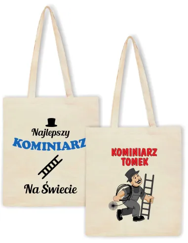 Eko Torba Nadrukiem Prezent Kominiarza Personalizowany