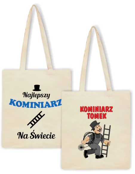 Eko Torba Nadrukiem Prezent Kominiarza Personalizowany