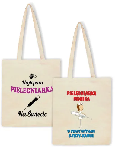 Eko Torba Nadrukiem Prezent Pielęgniarki Personalizowany