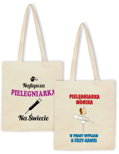 Eko Torba Nadrukiem Prezent Pielęgniarki Personalizowany