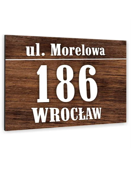 Tabliczka 40x30 Adresowa Kolorow Nadruki Numer Domu