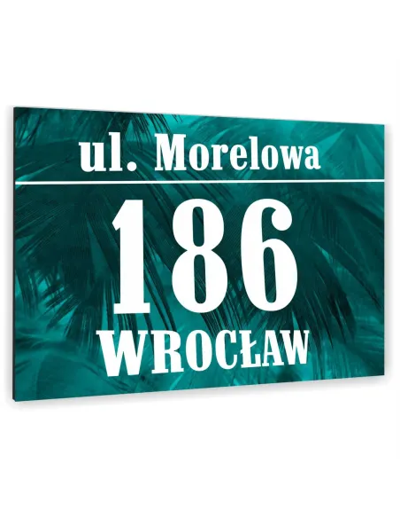 Tabliczka 40x30cm Numer Budynek Dom Aluminium Kolorowymi