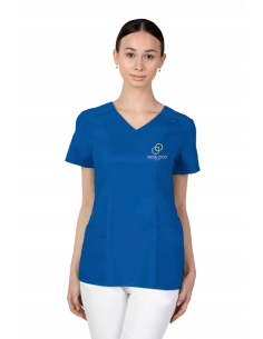 Bluza medyczna stomatologiczna damska HAFT z TWOIM LOGO NAPISEM 10 sztuk