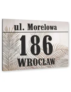 Tabliczka Nr Domu Tablica Adresowa Aluminium 40x30 cm