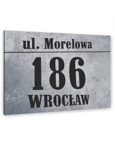 Tabliczka Adresowa Aluminiowa Kolorowe Nadruki 40x30 cm