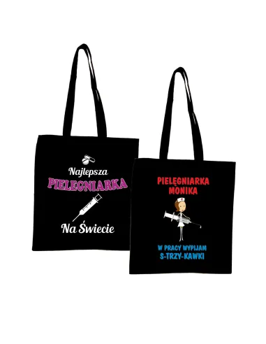 Eko Torba z Nadrukiem Prezent dla Pielęgniarki na Prezent