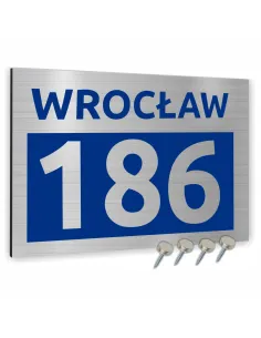 Tablica Adresowa 20x15cm Metalowa Nazwa Ulicy Aluminium