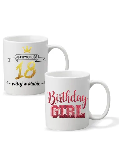 Foto Kubek Nadrukiem Prezent na Urodziny 18 20 z Nadrukiem