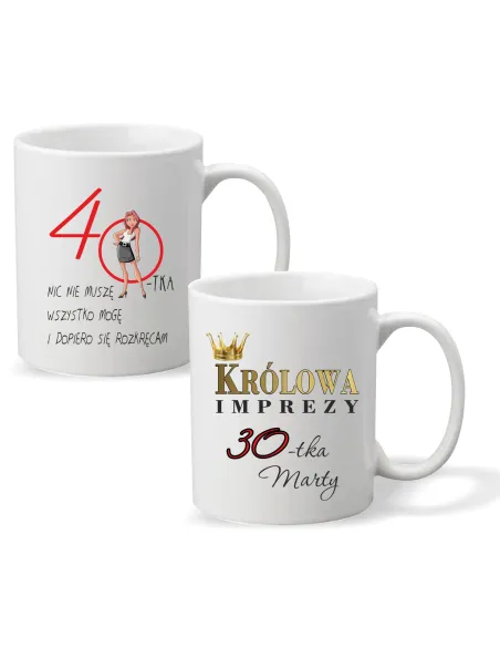 Foto Kubek Prezent na Urodziny 40 Tka Królowa z Nadrukiem