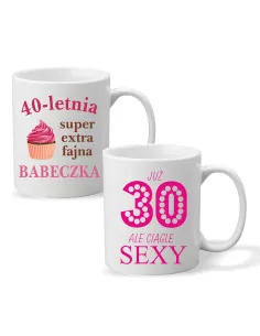 Foto Kubek Prezent na Urodziny Sexy 30 Babeczka z Nadrukiem