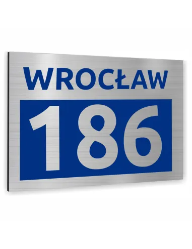 Tablica Adresowa 20x15cm Metalowa Nazwa Ulicy Aluminium