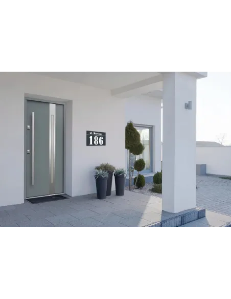 Numer na Budynek Dom Tabliczka Inox Aluminium Kolorowy