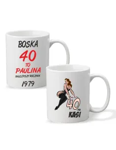 Foto Kubek Prezent na Urodziny Boska 40 Personalizowany