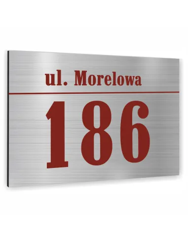 Numer na Budynek Dom Tabliczka Inox Aluminium Kolorowy