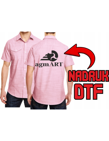 20 sztuk Tkana koszula ODZIEŻ REKLAMOWA NADRUK DTF Logo grafika