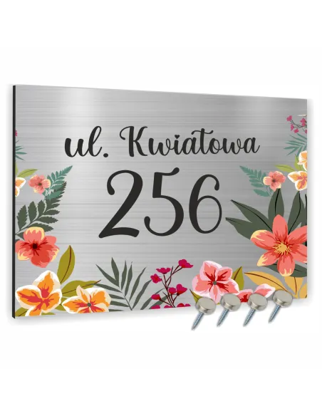 Tabliczka 20x15 cm Adresowa Aluminiowa Kolorowa Tablica