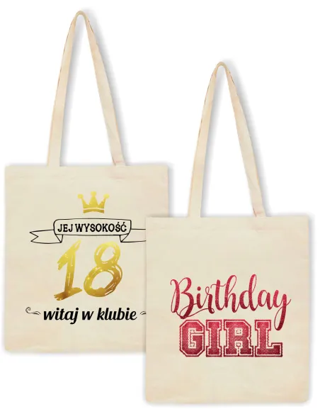 Eko Torba Prezent Jej Wysokość 18 Witaj Klubie z Nadrukiem