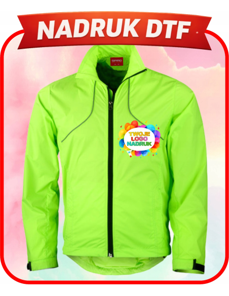 Wodoodporna kurtka firmowa PERSONALIZACJA NADRUK DTF Twoja grafika 10 SZT