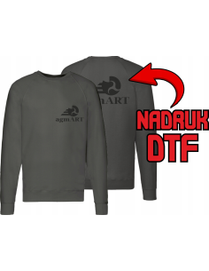 Lekki sweter męski ODZIEŻ REKLAMOWA NADRUK DTF Logo grafika 20sztuk