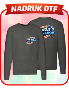 Lekki sweter męski firmowa PERSONALIZACJA NADRUK DTF Twoja grafika 10 SZT