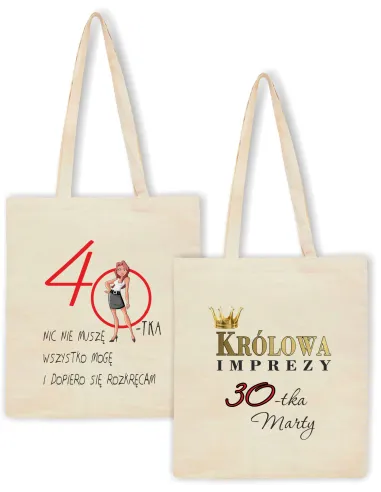 Eko Torba Prezent Królowa Imprezy 30 40 Personalizowany
