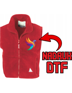 Bezrękawnik ODZIEŻ REKLAMOWA NADRUK DTF Logo grafika 20sztuk