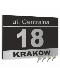 Numer Domu Oznakowanie Domu Tablica Adresowa z Czarnymi
