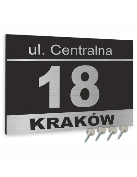 Numer Domu Oznakowanie Domu Tablica Adresowa z Czarnymi