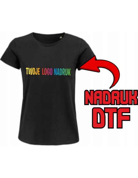 T-shirt z okrągłym dekoltem ODZIEŻ REKLAMOWA NADRUK DTF Logo 20sztuk