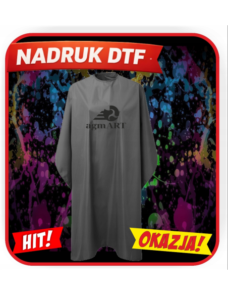 Wodoodporna peleryna odzież reklamowa DTF logo trwały nadruk pełny kolor