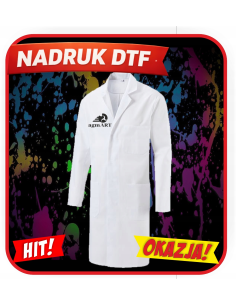 Fartuch Unisex odzież reklamowa DTF logo trwały nadruk pełny kolor