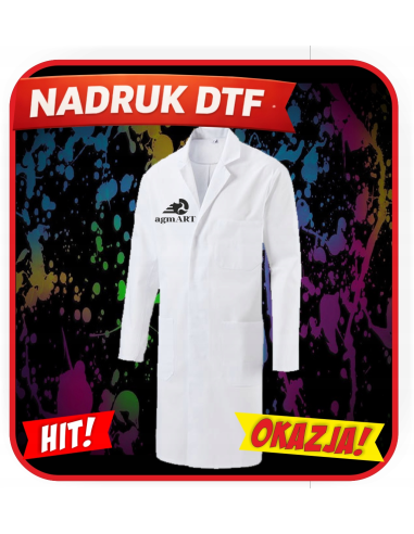 Fartuch Unisex odzież reklamowa DTF logo trwały nadruk pełny kolor