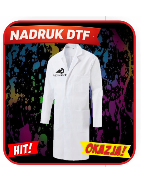 Fartuch Unisex odzież reklamowa DTF logo trwały nadruk pełny kolor