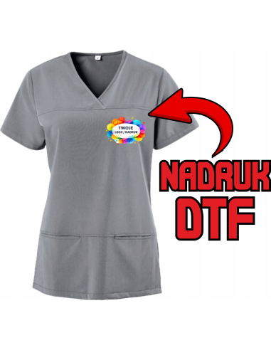 Tunika Dopasowana ODZIEŻ REKLAMOWA NADRUK DTF Logo grafika 20sztuk