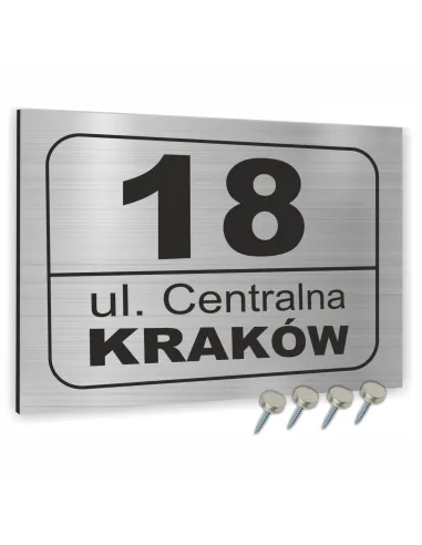 Tabliczka 20x15 cm Tablica Adresowa Aluminiowa Różne