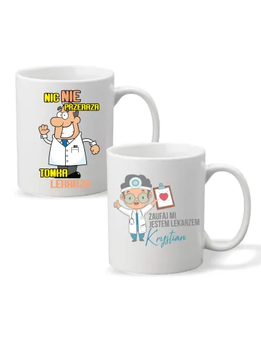 Foto Kubek z Nadrukiem Prezent dla Lekarza Personalizowany