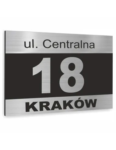 Tabliczka 20x15 cm Tablica Adresowa Aluminiowa Wkrętami