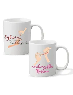 Foto Kubek Nadrukiem Prezent Manikiurzystki Personalizowany