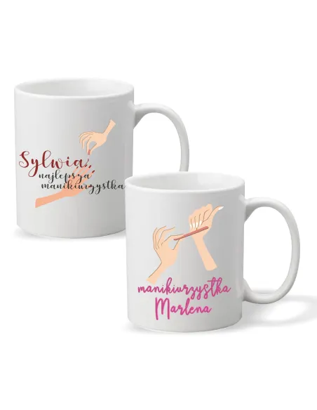 Foto Kubek Nadrukiem Prezent Manikiurzystki Personalizowany