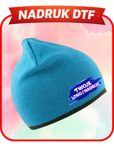 Dwustronna czapka firmowa PERSONALIZACJA NADRUK DTF Twoja grafika 10 SZT