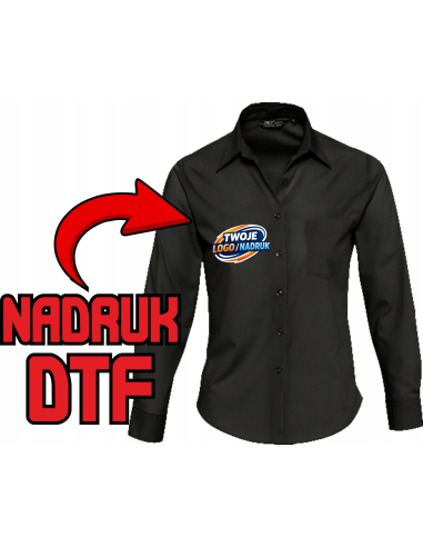 Bluzka koszulowa ODZIEŻ REKLAMOWA NADRUK DTF Logo grafika 20sztuk
