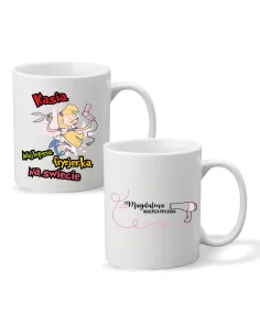 Foto Kubek z Nadrukiem Prezent dla Fryzjerki Personalizowany