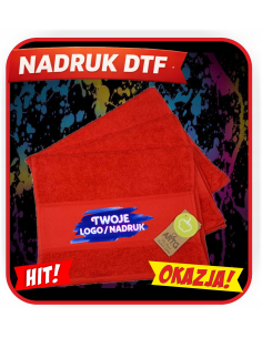 Ręcznik bawełniany odzież reklamowa DTF logo trwały nadruk pełny kolor