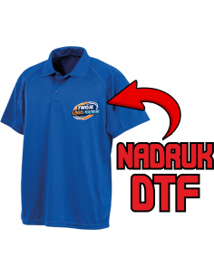Koszulka polo firmowa PERSONALIZACJA NADRUK DTF Twoja grafika 10 SZT